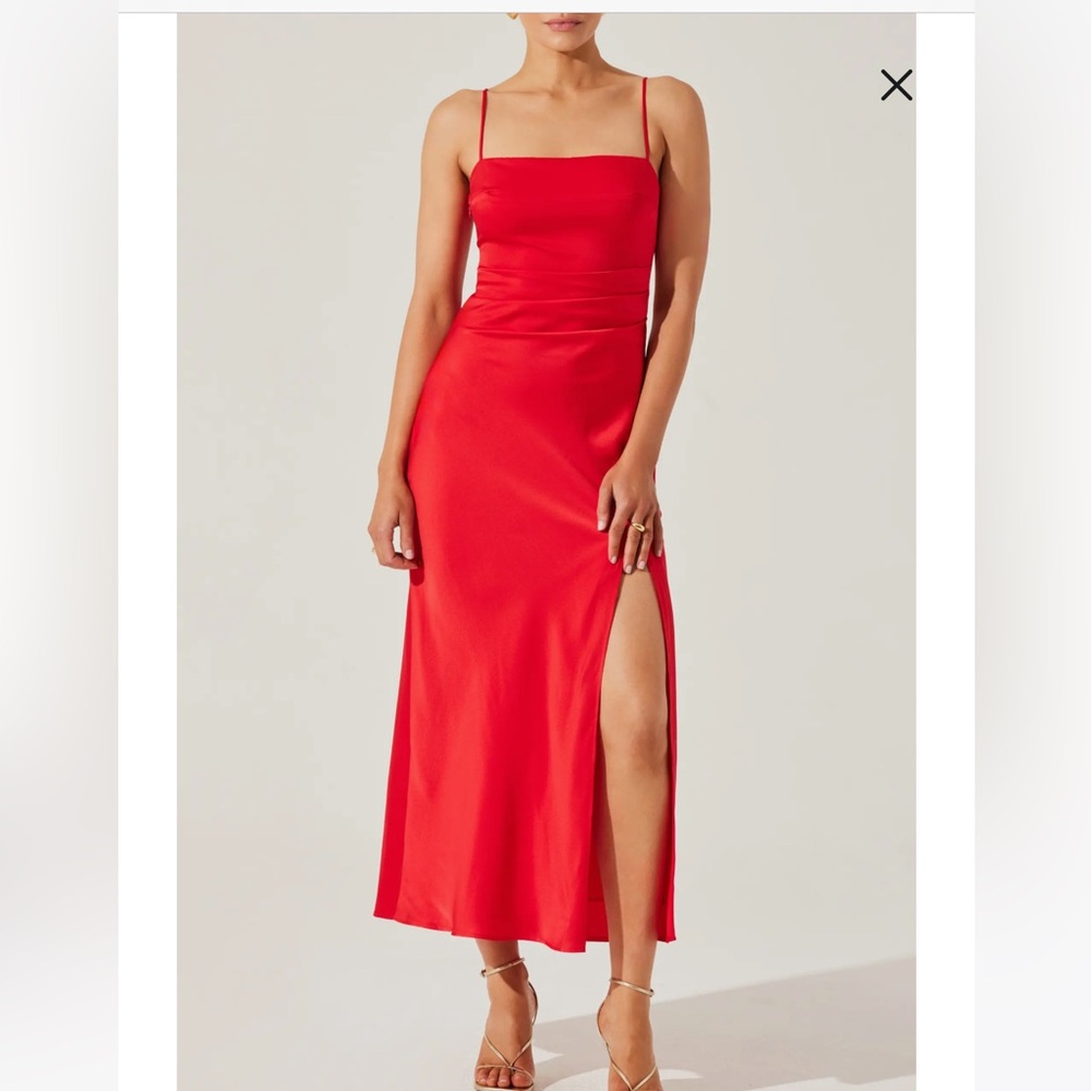 ASTR The Label Satin Slip Dress